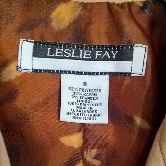 Leslie Fay Creme Blazer - Picture 6 of 8